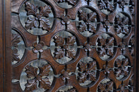 幅700ミリ、高さ2550ミリ 華やかなレリーフ彫刻が印象的な高さのある門扉 F8555ab 在庫(a:1 b:1)枚