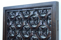 幅700ミリ、高さ2550ミリ 華やかなレリーフ彫刻が印象的な高さのある門扉 F8555ab 在庫(a:1 b:1)枚