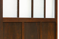 幅873ミリ 市松模様にガラスを配した和モダンなガラス戸 F8557 在庫4枚