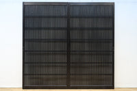 幅913ミリ 平格子づくりで壮観な眺めが魅了する全面幅広格子戸 F8572 在庫2枚