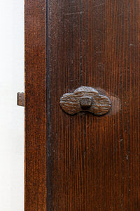 幅604ミリ 2種類の和ガラスでレトロな面持ちのスリムガラス戸 F8577 在庫1枚