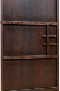 幅604ミリ 2種類の和ガラスでレトロな面持ちのスリムガラス戸 F8577 在庫1枚