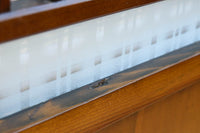 幅602ミリ 色ガラスをアクセントにしたスリム幅のガラス戸 F8579 在庫1枚