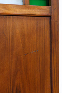 幅602ミリ 色ガラスをアクセントにしたスリム幅のガラス戸 F8579 在庫1枚