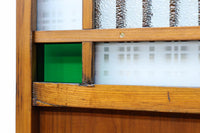 幅602ミリ 色ガラスをアクセントにしたスリム幅のガラス戸 F8579 在庫1枚