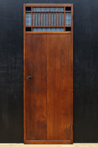 幅602ミリ 色ガラスをアクセントにしたスリム幅のガラス戸 F8579 在庫1枚