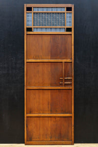 幅602ミリ 色ガラスをアクセントにしたスリム幅のガラス戸 F8579 在庫1枚