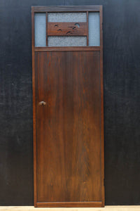 幅604ミリ スリム幅!! 透かし板が風情を添えるガラス戸 F8580 在庫1枚