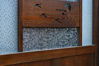 幅604ミリ スリム幅!! 透かし板が風情を添えるガラス戸 F8580 在庫1枚