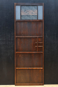 幅604ミリ スリム幅!! 透かし板が風情を添えるガラス戸 F8580 在庫1枚