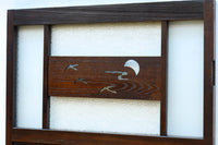 幅604ミリ スリム幅!! 透かし板が風情を添えるガラス戸 F8580 在庫1枚