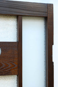 幅604ミリ スリム幅!! 透かし板が風情を添えるガラス戸 F8580 在庫1枚