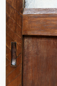 幅853ミリ 古色の風合いが素敵なレトロモダンなガラス戸 F8584 在庫1枚