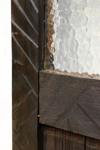 幅853ミリ 古色の風合いが素敵なレトロモダンなガラス戸 F8584 在庫1枚