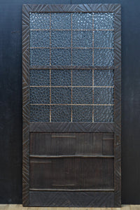 幅853ミリ 古色の風合いが素敵なレトロモダンなガラス戸 F8584 在庫1枚