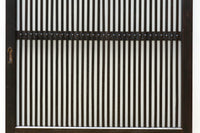 幅900ミリ高さ1877ミリ 珍品‼ 格子から優しい明かりが差し込むスリガラス入り背高いガラス戸 F8588 在庫2枚