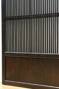 幅900ミリ高さ1877ミリ 珍品‼ 格子から優しい明かりが差し込むスリガラス入り背高いガラス戸 F8588 在庫2枚