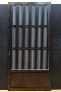 幅900ミリ高さ1877ミリ 珍品‼ 格子から優しい明かりが差し込むスリガラス入り背高いガラス戸 F8588 在庫2枚