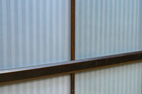 幅900ミリ高さ1877ミリ 珍品‼ 格子から優しい明かりが差し込むスリガラス入り背高いガラス戸 F8588 在庫2枚