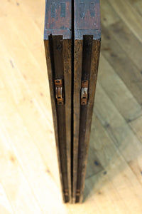 幅900ミリ高さ1877ミリ 珍品‼ 格子から優しい明かりが差し込むスリガラス入り背高いガラス戸 F8588 在庫2枚