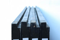 幅895ミリ 黒枠と麻の葉組子の帯装飾で格調溢れるスリガラス入り透かし板戸 F8589 在庫4枚