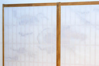 幅878ミリ 竹林の虎と龍を描いた迫力ある眺めの障子戸セット F8590 在庫4枚1組