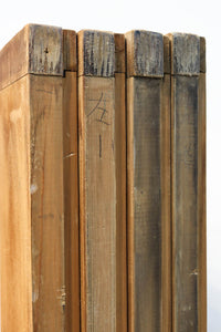 幅878ミリ 竹林の虎と龍を描いた迫力ある眺めの障子戸セット F8590 在庫4枚1組