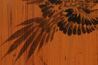 鷹と雉と梅の縁起良い板絵戸セット F8593 在庫2枚1組