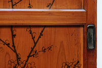 鷹と雉と梅の縁起良い板絵戸セット F8593 在庫2枚1組