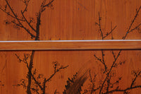 鷹と雉と梅の縁起良い板絵戸セット F8593 在庫2枚1組