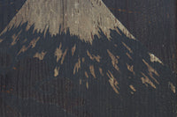 幅860ミリ 東海道から望む富士を描いたのか風情漂う素晴らしい板絵戸セット F8594 在庫2枚1組