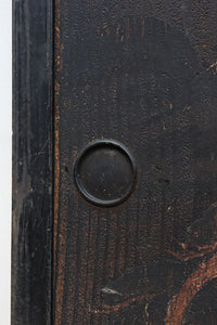 幅860ミリ 東海道から望む富士を描いたのか風情漂う素晴らしい板絵戸セット F8594 在庫2枚1組