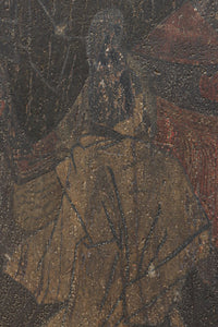 幅860ミリ 東海道から望む富士を描いたのか風情漂う素晴らしい板絵戸セット F8594 在庫2枚1組