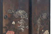 幅860ミリ 東海道から望む富士を描いたのか風情漂う素晴らしい板絵戸セット F8594 在庫2枚1組