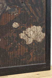 幅860ミリ 東海道から望む富士を描いたのか風情漂う素晴らしい板絵戸セット F8594 在庫2枚1組