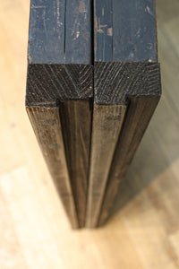 幅860ミリ 東海道から望む富士を描いたのか風情漂う素晴らしい板絵戸セット F8594 在庫2枚1組