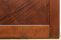 稀少幅1100ミリ 縦格子と結霜ガラスの小窓が上品な幅広大阪格子戸 F8596 在庫4枚