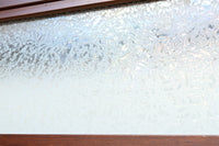 稀少幅1100ミリ 縦格子と結霜ガラスの小窓が上品な幅広大阪格子戸 F8596 在庫4枚