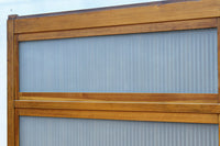 幅885ミリ 繊細な縦格子が美しく並ぶスリガラス入り大阪格子戸 F8597 在庫4枚