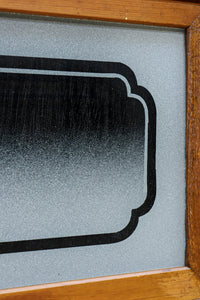 幅885ミリ 繊細な縦格子が美しく並ぶスリガラス入り大阪格子戸 F8597 在庫4枚