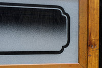 幅885ミリ 繊細な縦格子が美しく並ぶスリガラス入り大阪格子戸 F8597 在庫4枚