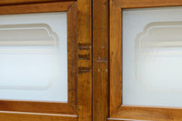 幅885ミリ 繊細な縦格子が美しく並ぶスリガラス入り大阪格子戸 F8597 在庫4枚