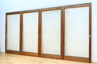 幅883ミリ 大判のプレスガラスで開放感溢れるレトロガラス戸 F8601 在庫4枚