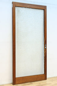 幅883ミリ 大判のプレスガラスで開放感溢れるレトロガラス戸 F8601 在庫4枚