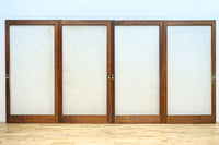 幅883ミリ 大判のプレスガラスで開放感溢れるレトロガラス戸 F8601 在庫4枚