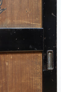 小菊と白梅の花で華やかな板絵戸セット F8602a 在庫2枚1組