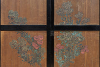 小菊と白梅の花で華やかな板絵戸セット F8602a 在庫2枚1組