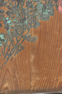 小菊と白梅の花で華やかな板絵戸セット F8602a 在庫2枚1組