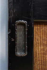 牡丹と白梅の花で上品な板絵戸セット F8602b 在庫2枚1組