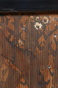 牡丹と白梅の花で上品な板絵戸セット F8602b 在庫2枚1組